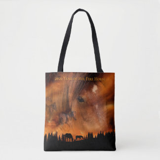 Tote Bag 2026 Année du Cheval de Feu - Firestorm