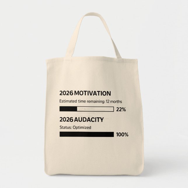 Tote Bag 2026 Will Be My Year (Devant)