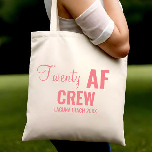 Tote Bag 20e fête d'anniversaire Vingt AF Groupe d'équipes