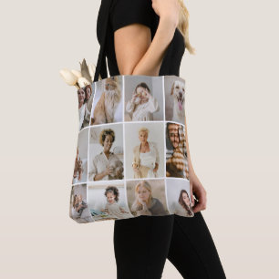 Tote Bag 24 Photo collage modèle personnalisé