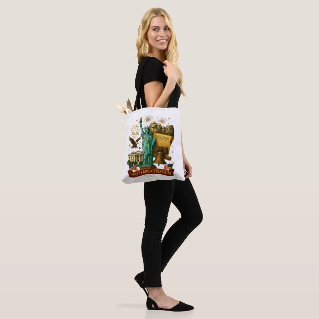 Tote Bag 250 ans de liberté américaine (Sur le modèle)