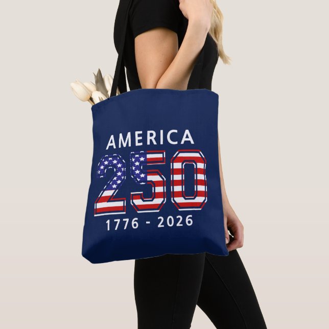 Tote Bag 250e anniversaire des États-Unis (De près)