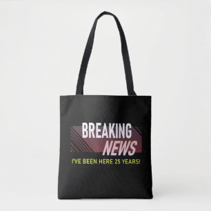 Tote Bag 25 ans Anniversaire du travail Appréciation de l'
