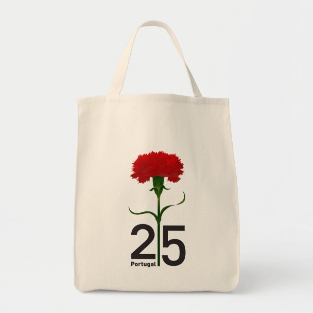 Tote Bag 25 avril, Révolution de la Carnation, Portugal (Devant)