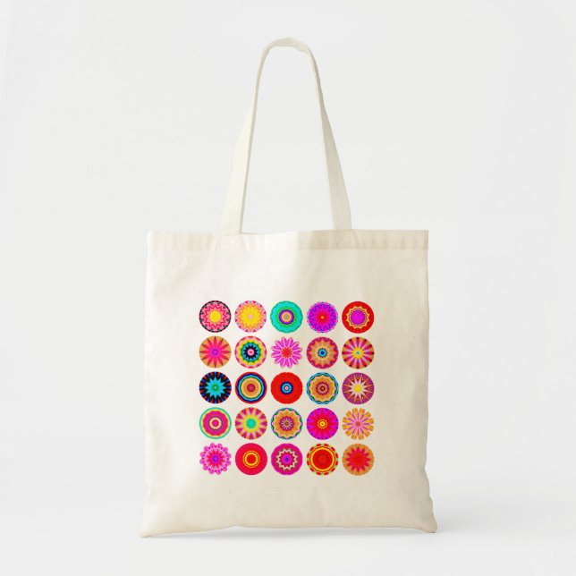 Tote Bag 25 Mandalas II - Customisé (Devant)