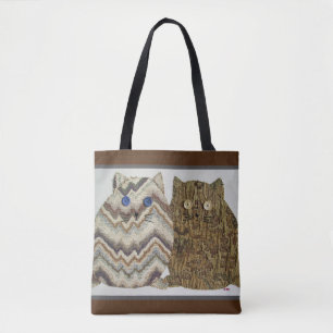 Tote Bag 2 Fat Cats #1