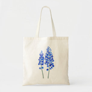 Tote Bag 2 hyacinthe bleu abstrait