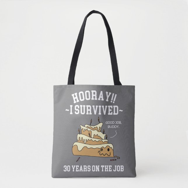 Tote Bag 30 ans de service 30e anniversaire de travail (Devant)