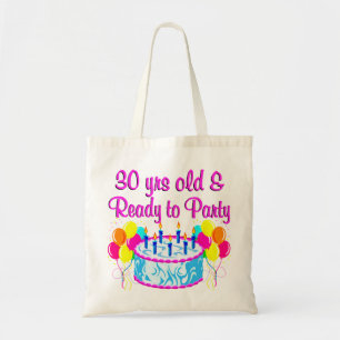 TOTE BAG 30 ANS ET PRÊT À LA FÊTE