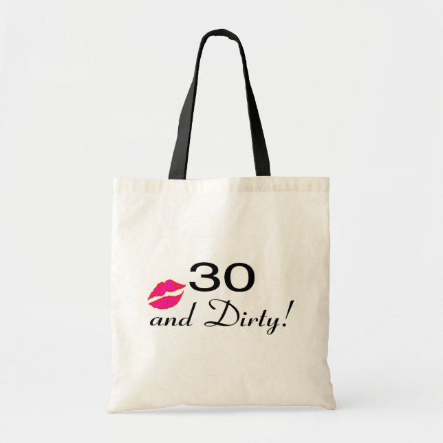 Tote Bag 30 et lèvres sales (Devant)