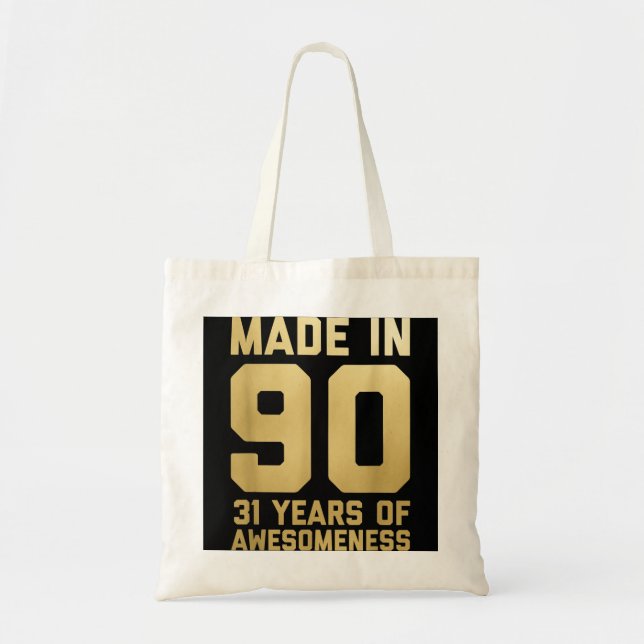 Tote Bag 31e anniversaire Cadeaux Hommes Femmes 31 ans Fill (Devant)