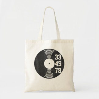 Tote Bag 33 45 78 tr/min Vintage Retro Vinyl Record DJ Musi