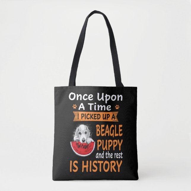 Tote Bag 35 Un Sur Un Beagle De Temps Puppy (Devant)