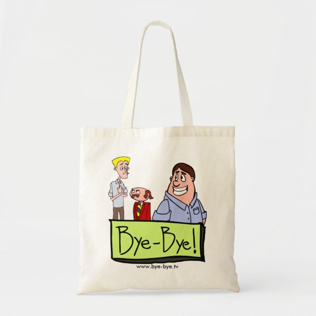 Tote Bag 3 caractères - au revoir ! (Devant)