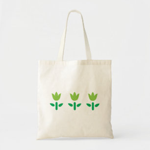 Tote Bag 3 Fleurs vertes
