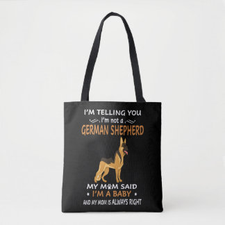 Tote Bag 3 Je te dis que je ne suis pas un berger allemand