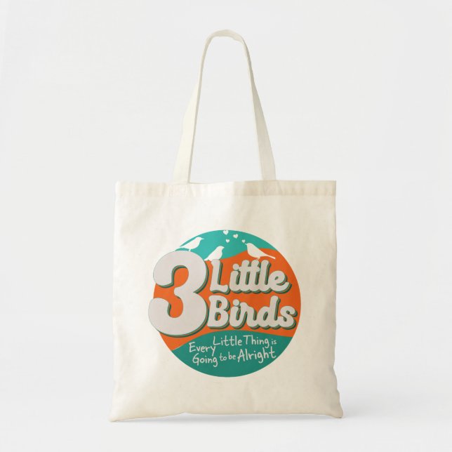 Tote Bag 3 Little Birds Reggae Music (Devant)