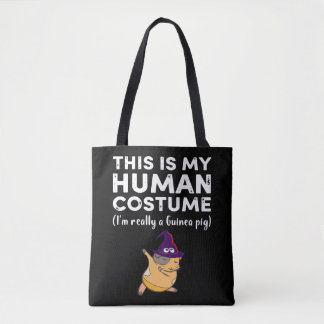 Tote Bag 3 Mon costume humain Je suis vraiment guinéen Coch