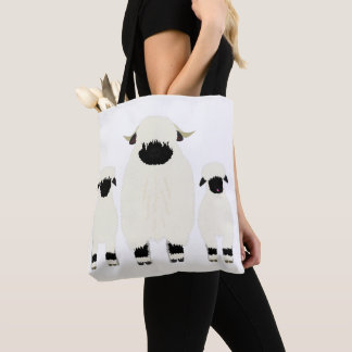 Tote Bag 3 Valais Moutons à droite