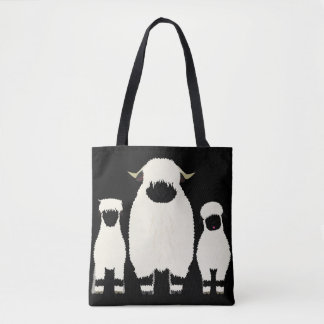Tote Bag 3 Valais Noir Mouton noir à droite