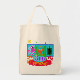 Tote Bag 3ème Aventure sous-marine Tshirts d'anniversaire