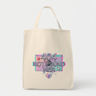 Tote Bag 404 Introuvable Son Bug Y2K Drôle Séparation Célib