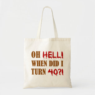 Tote Bag 40e anniversaire Gag cadeau