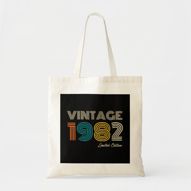 Tote Bag 40e anniversaire Vintage 1982 Edition limitée (Devant)