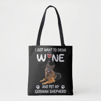 Tote Bag 4 Je Veux Juste Dîner Du Vin Et Faire Paître Mon C