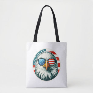 Tote Bag 4 juillet aigle patriotique