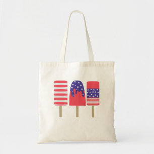 Tote Bag 4 juillet Crème glacée patriotique pour l'indépend