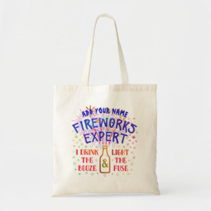 Tote Bag 4 juillet expert en matière drôle V2 de feux