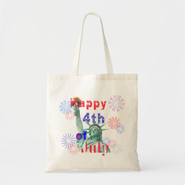 Tote Bag 4 juillet heureux (Devant)