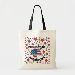 Tote Bag 4 juillet mignonne rouge, blanc et bleu américain