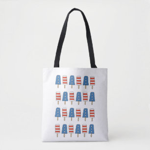 Tote Bag 4 juillet Popsicles 4 juillet fête de l'indépendan