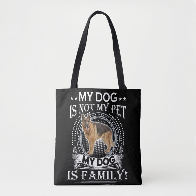 Tote Bag 4 Mon Chien N'Est Pas Mon Animal De Compagnie Mon  (Devant)