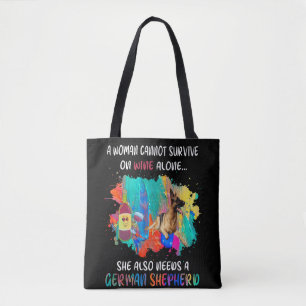 Tote Bag 4 Une Femme Ne Peut Survivre Seule Au Vin Elle Ne
