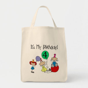 Tote Bag 4e Stick Kids Party Anniversaire Tshirts et cadeau