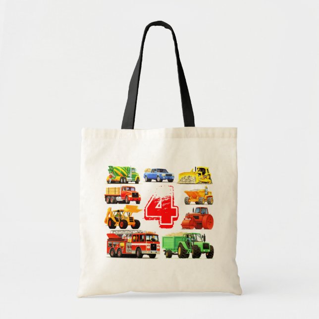 Tote Bag 4ème anniversaire de grands camions (Devant)