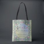 Tote Bag 4th Wedding Anniversary Floral<br><div class="desc">Are you looking for the right tote bag gift for her 4th wedding anniversary,  and she loves hand drawn florals and a touch of the romantic? Then perhaps you've found it,  with my original graphics on Zazzle's custom totes!</div>