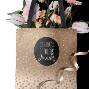 Tote Bag 50 et Fabulous Gold Parties scintillant Fille étin