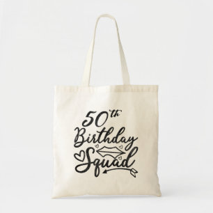 Tote Bag 50E Anniversaire Squad Party Anniversaire Annivers