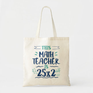 Tote Bag 50e jour de Birthday Funny Math Teacher Gag