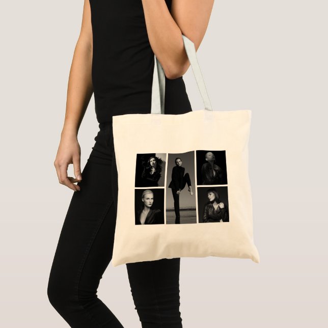 Tote Bag 5 Collage photo modifiable (Devant (produit))