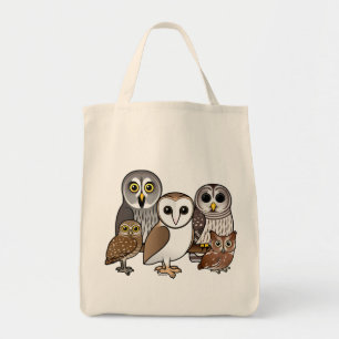 Tote Bag 5 hiboux de Birdorable