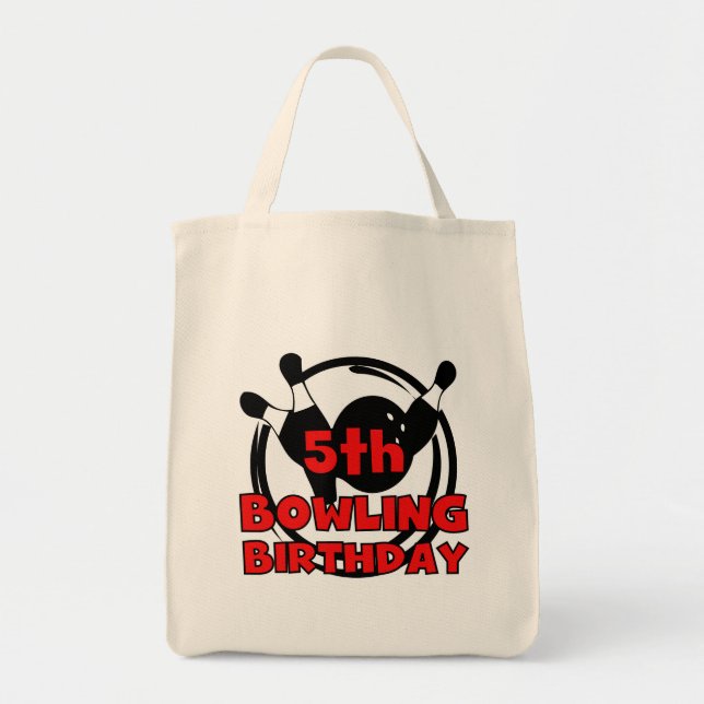 Tote Bag 5e Bowling Anniversaire Tshirts et cadeaux (Devant)