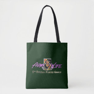 Tote Bag 5e épouse de l'armée du groupe des forces spéciale