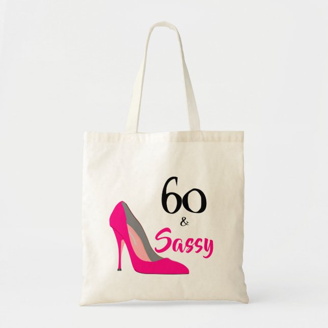 Tote Bag 60 ans et fougueux 60e anniversaire (Devant)