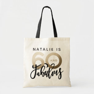 Tote Bag 60 et fabuleuse fête de cadeaux d'anniversaire