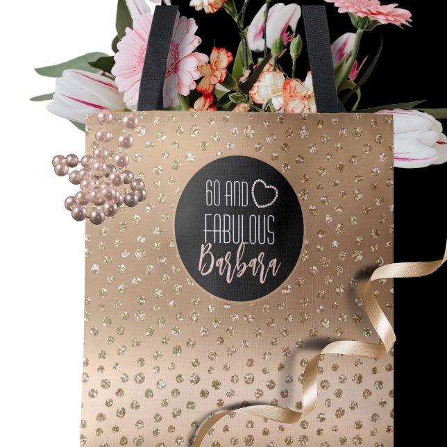 Tote Bag 60 et Fabulous Gold Parties scintillant Étincelle  (Créateur téléchargé)